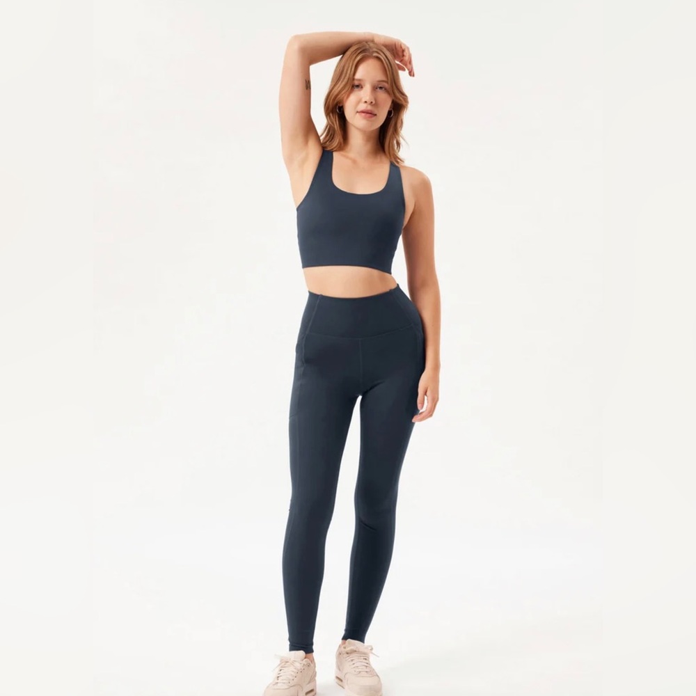 Midnight Compressive High-Rise Legging & Midnight Paloma Racerback Bra
